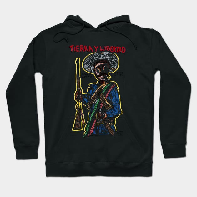 Emiliano Zapata Salazar Hoodie by micalef